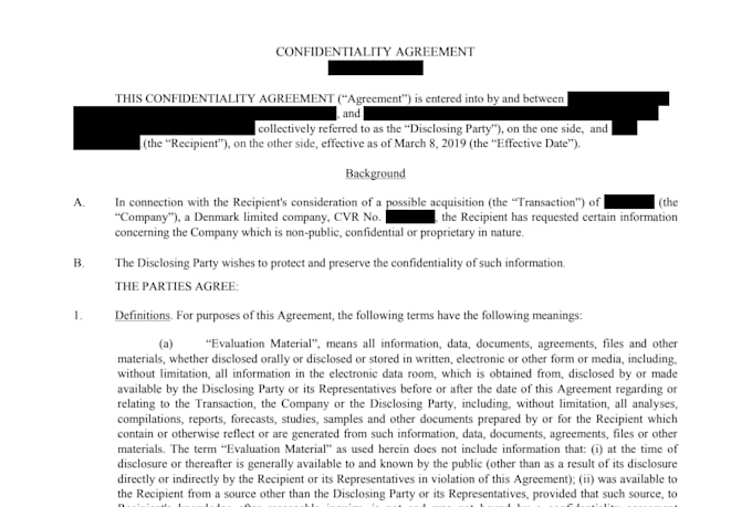 draft nda, agreement, contracts